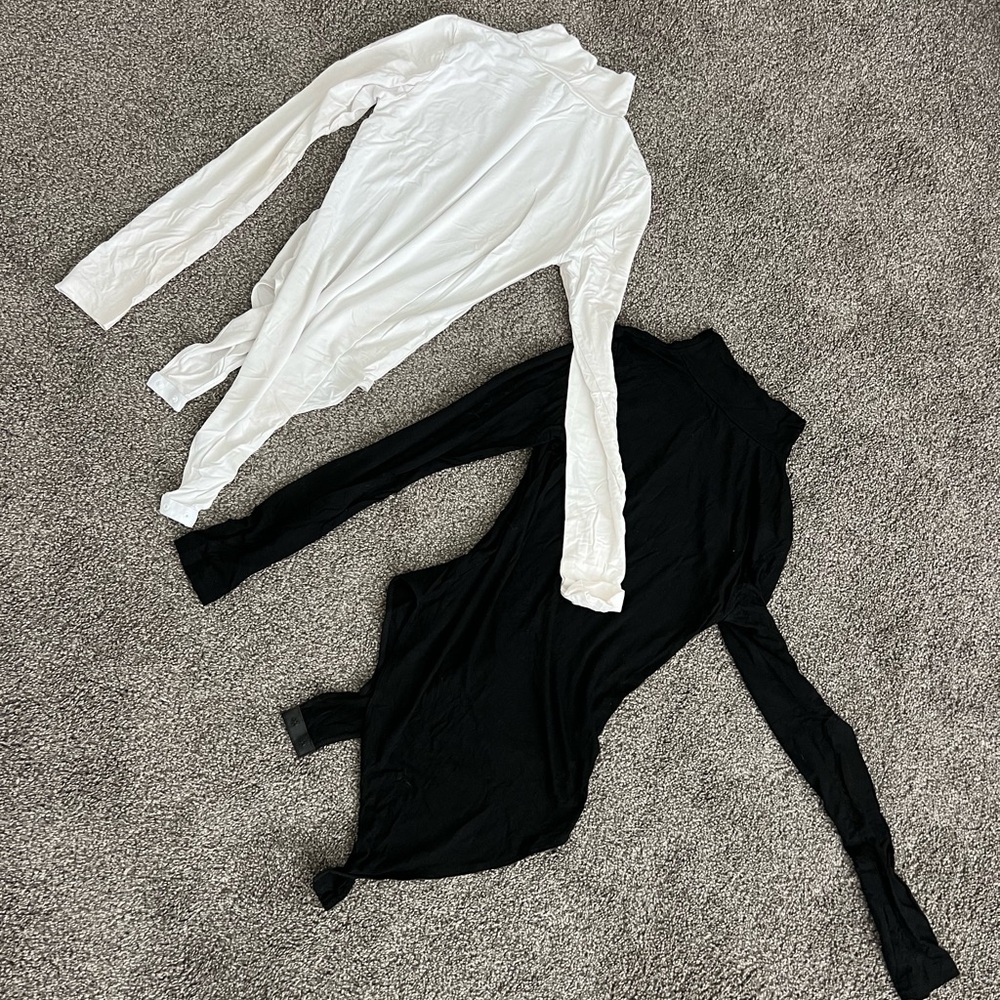 Black and White Women's body tops size S NWOT